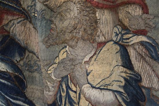 A 16th century Flemish Old Testament tapestry, probably Brussels, 11ft 4in. x 8ft 3in.